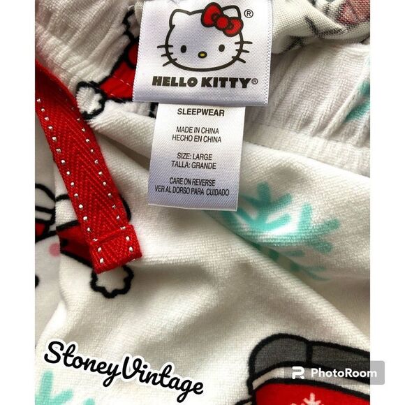 Hello Kitty Christmas Pajama Pants Large - Picture 5 of 5